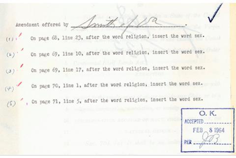 Rep. Howard Smith added an amendment to the act 